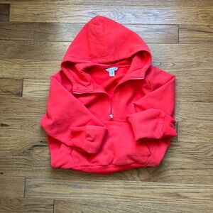Athleta Easy Fleece hoodie Cardinal red